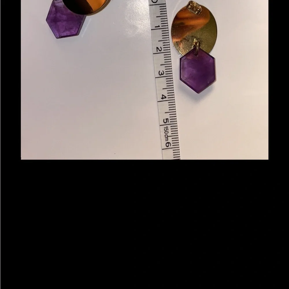 💜 Luna Norte Amethyst Statement Earrings